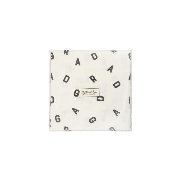 GRAD Letters Cocktail Napkin, 24pk