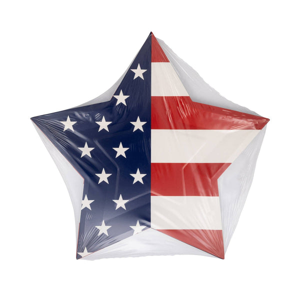 USA Star Shaped Plates, 8pk