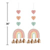 Boho Rainbow Hanging Cutouts, 2pk