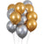 Gold and Silver Balloons, 12pk