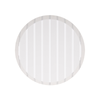 Silver Signature Stripe Dessert Plates, 8pk