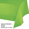 Lime Green Plastic Tablecloth, 1pk