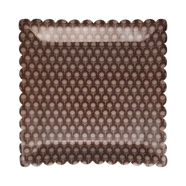 Give Thanks Dark Floral 10" Paper Plate, 8pk