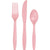 Classic Pink Assorted Plastic Cutlery, 24pk