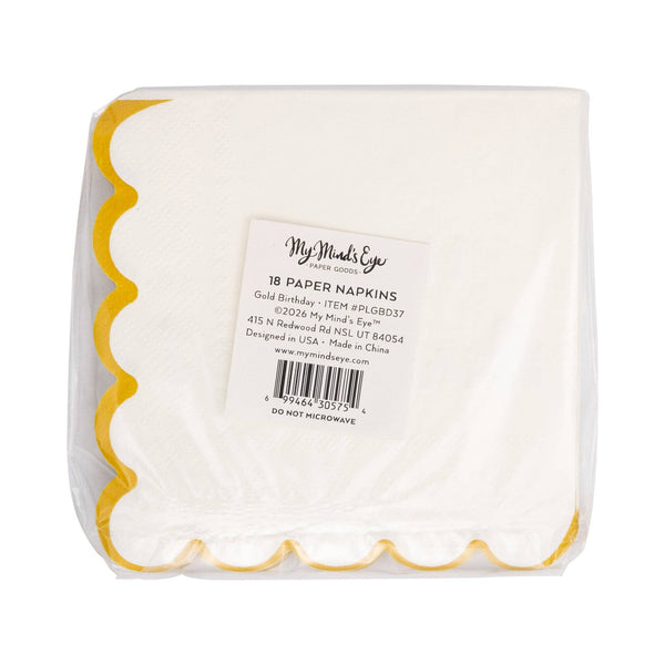 Happy Birthday Cocktail Napkin, 18pk