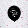 Black Gender Reveal 18" Latex Balloon - Pink 1pk