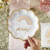Boho Rainbow Baby Dessert Plate, 16pk