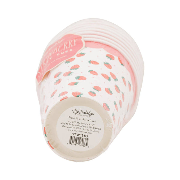 Strawberries Party Cup, 8pk