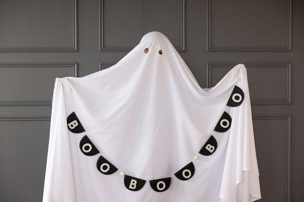 Occasions Boo Black Felt Bunting Banner