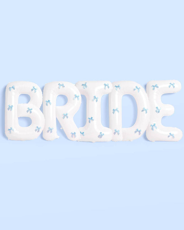 Bride + Bows Balloons - 40" Letters