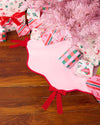 Pretty in Pink Christmas Tree Skirt