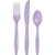 Luscious Lavender Assorted Plastic Cutlery, 24pk