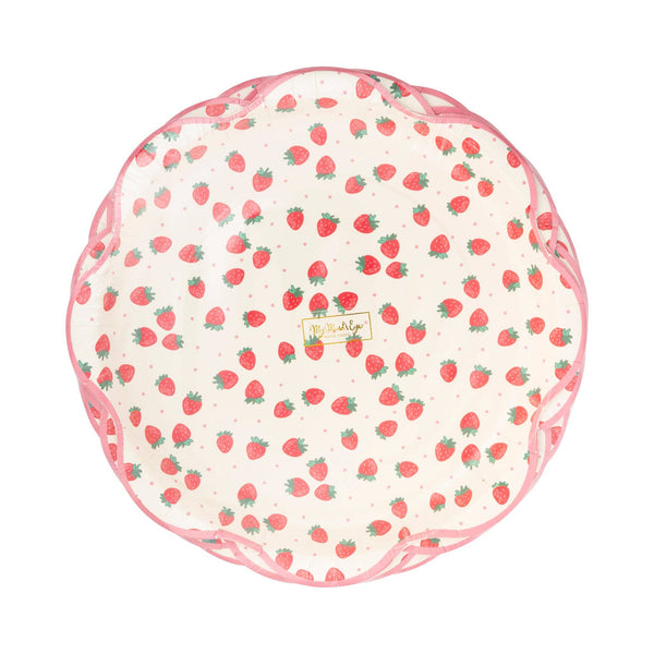 Strawberries 10" Plate, 8pk