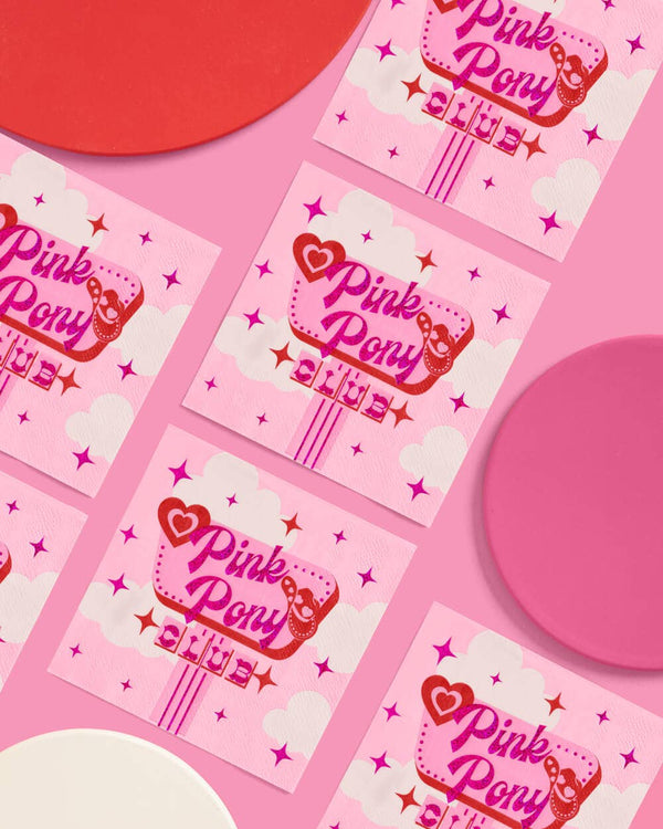 Pink Pony Club Cocktail Napkins, 25pk