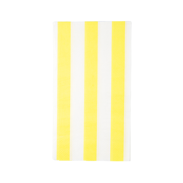 Soleil Yellow Cabana Signature Stripe Dinner Napkins, 20pk