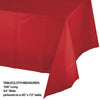 Classic Red Plastic Tablecloth, 1pk