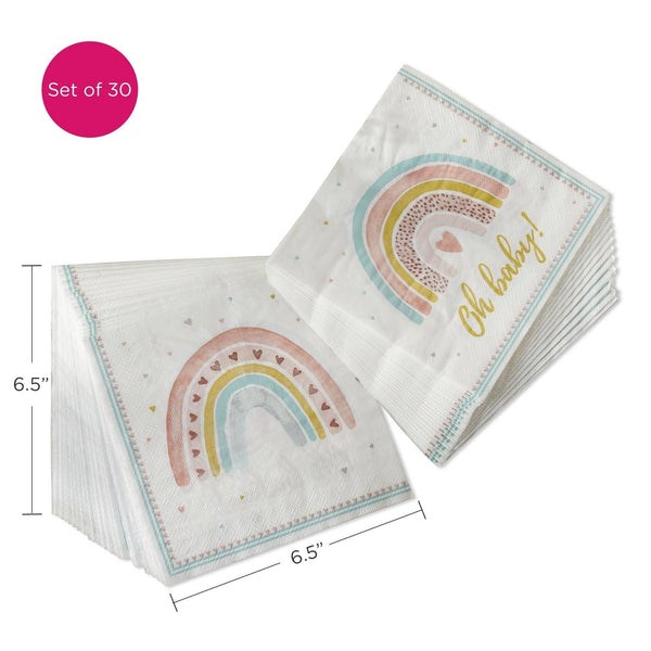 Boho Rainbow Baby Cocktail Napkins , 30pk