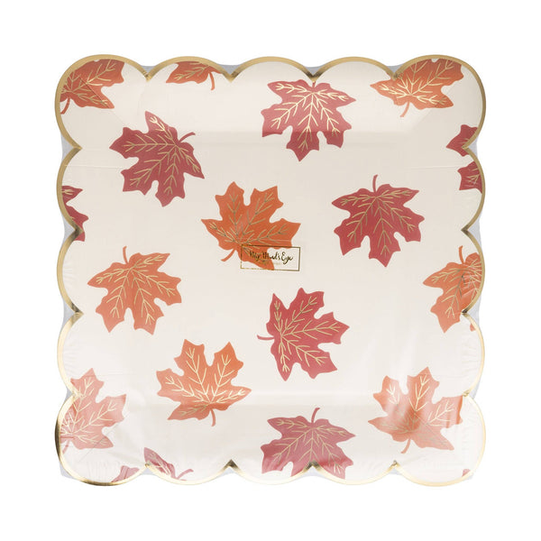 Falling Leaves 9" Paper Plate, 8pk