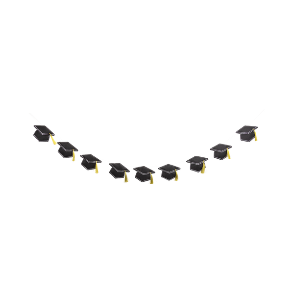 Puffy Felt Grad Hat Banner