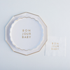 Bonjour Baby Blanc White Dessert Plates, 8pk