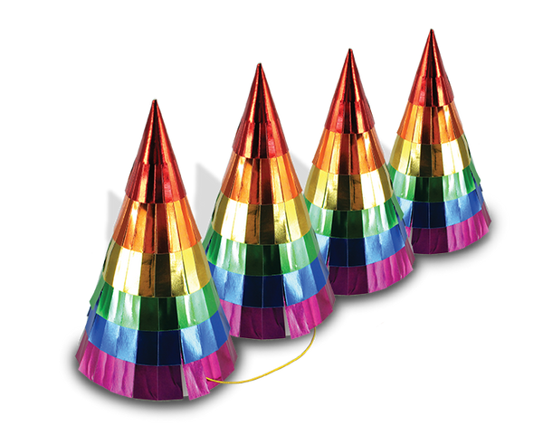 Rainbow Party Hats