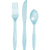Pastel Blue Assorted Plastic Cutlery, 24pk