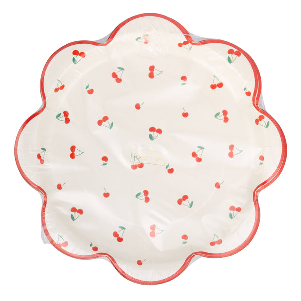 Cherries Scattered Plate, 8pk