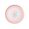 Pink 1st Birthday Dessert Plates, 8pk