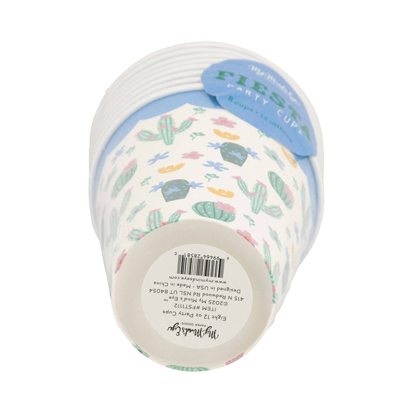 Fiesta Cacti Paper Cup, 8pk