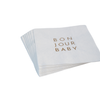 Bonjour Baby Blanc White Dessert Napkins, 20pk