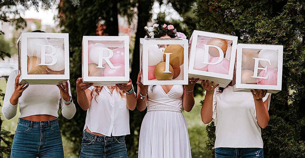 White Transparent Balloon Box 1pk