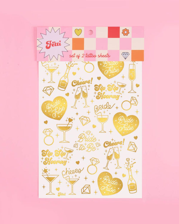 Bachelorette Bride Tribe Temp Tattoos