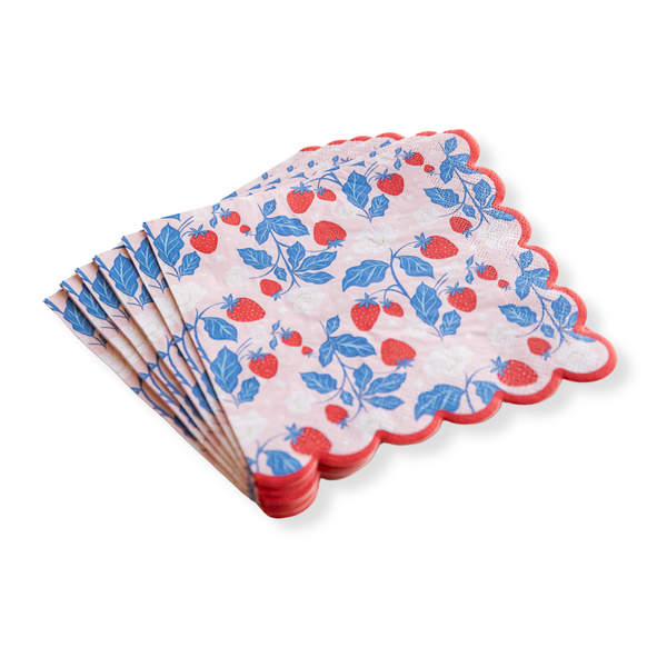 Sweet Strawberries Dinner Napkins, 20pk
