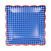 Red & Blue Gingham 9" Paper Plate Set, 8pk