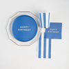 Palisades Blue Signature Cabana Stripe Dinner Napkins, 20pk