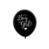 Black Gender Reveal 18" Latex Balloon - Pink 1pk