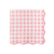 Elegant Petal Pink Gingham Dinner Napkins, 20pk