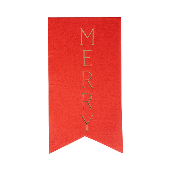 Merry + Joy Dinner Napkins- 18pk