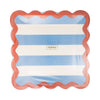Hamptons Stripes Ric Rac Dinner Plates, 8pk