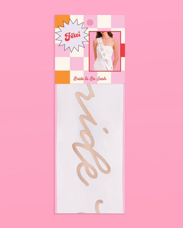 Bride To Be Rose Gold Sash