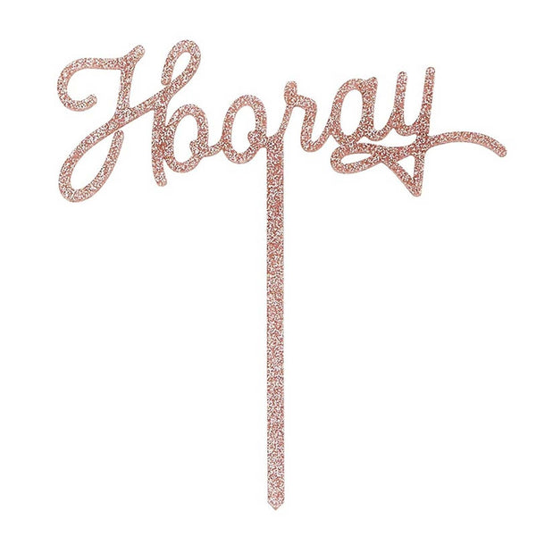 Acrylic Cake Topper - Hooray