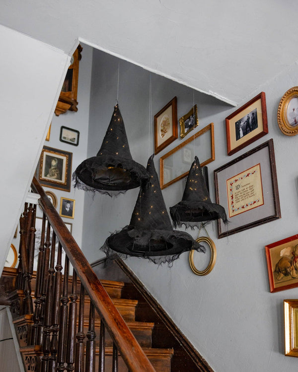 Light up Witch Hat Set of 3