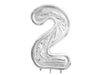 GIANT Silver Number Balloon Frame| 49 In