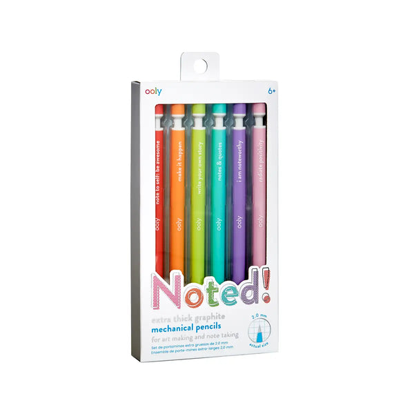 Sapori Noted! Graphite Mechanical Pencils - Set of 6