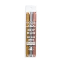 Sapori Modern Trio Dual Tip Metallic Markers - Set of 3