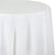 White Round Plastic Tablecloth, 1pk