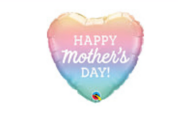 18” Mothers Day Pastels Mylar Balloon