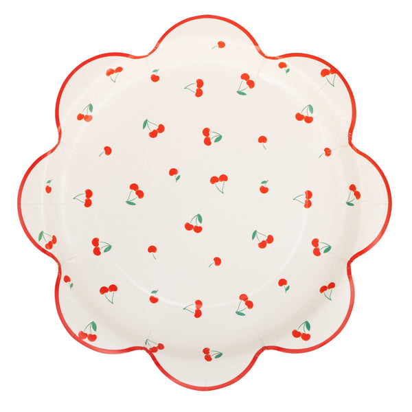 Cherries Scattered Plate, 8pk
