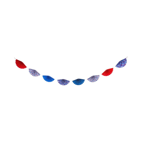 Floral Americana Bunting Banner