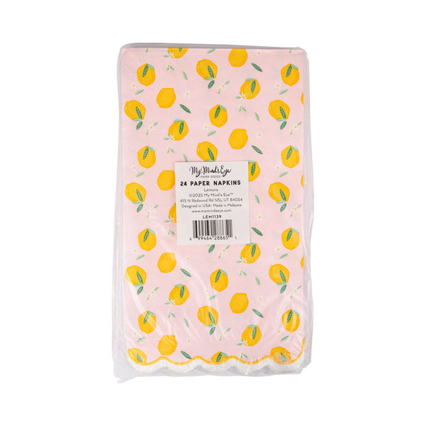 Lemons Dinner Napkin, 24pk